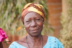 A portrait of a elderly woman