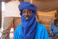 A portrait of a Tuareg man