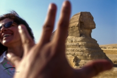 Abstract of The Great Sphinx of Giza 1978 in Giza, Egypt