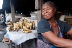 A portrait of an elderly woman in Accra, Ghana