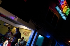 Band performing at +233 jazz bar, in Accra, Ghana