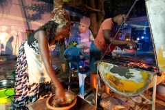 Women cooking, in Accra, Ghana