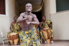 An Ashanti dancer in Kumasi, Ghana