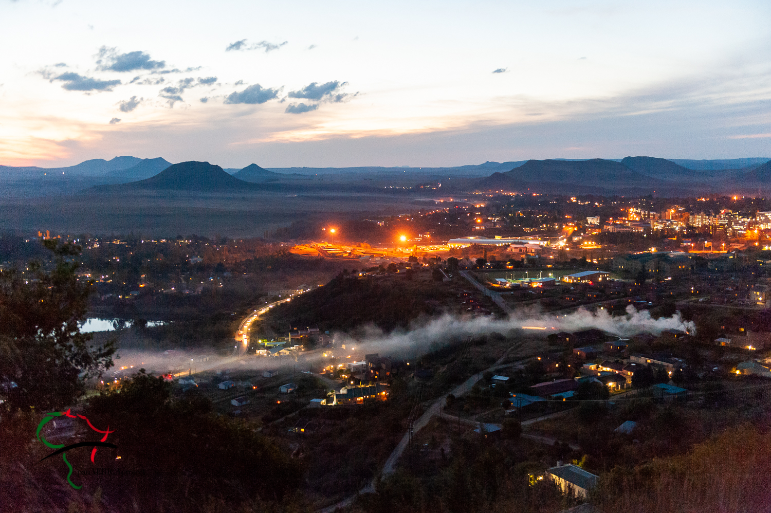 Skyline of Maseru, Lesotho