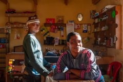 Portrait of a store clerk and a customer