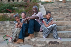 Portrait of Ndumba Kamwanyah and his family.