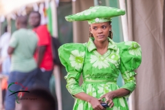 Woman from the herero tribe dressed in tradional clothing