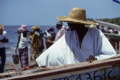 People at a fishing village on the Atlantic Ocean, Senegal