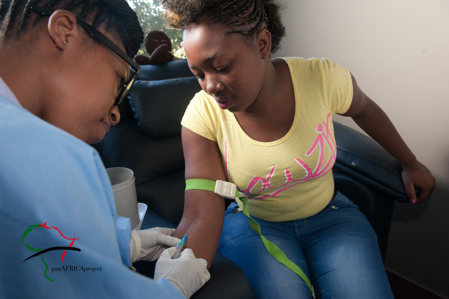 Patient receives a phlebotomy