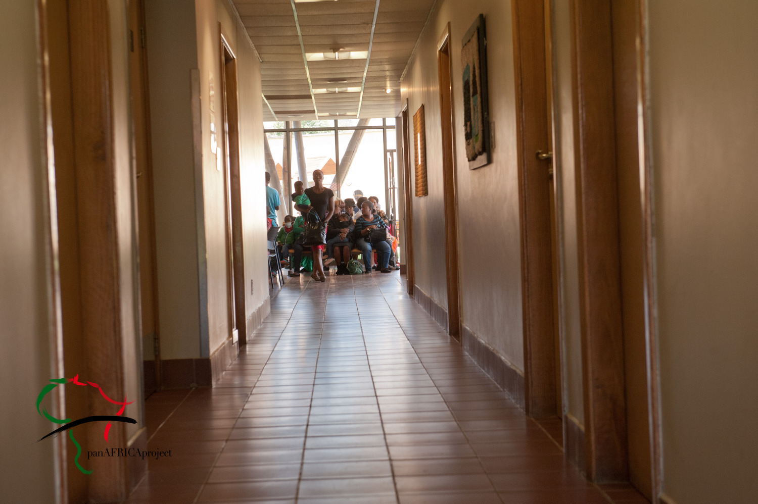 Hallway of  Baylor College of Medicine International Pediatric AIDS Initiative
