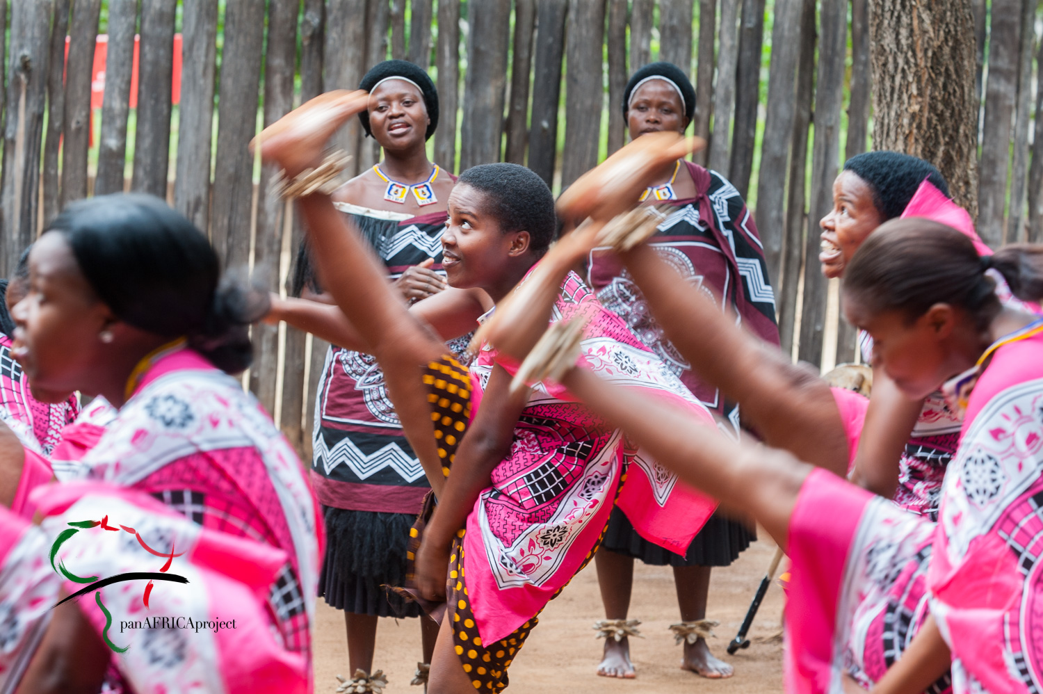 Tribal dance performance at Mantenga Swazi cultural village
