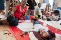 Child patient with cerebral palsy