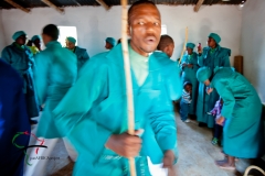 Man dancing at church