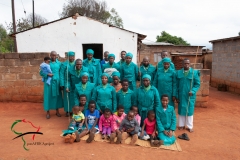 Group portrait of people from Church of Zion