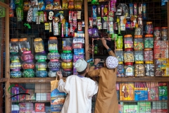 Children at a candy shop