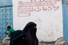 Muslim women walking
