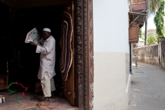 A man reading the newspaper