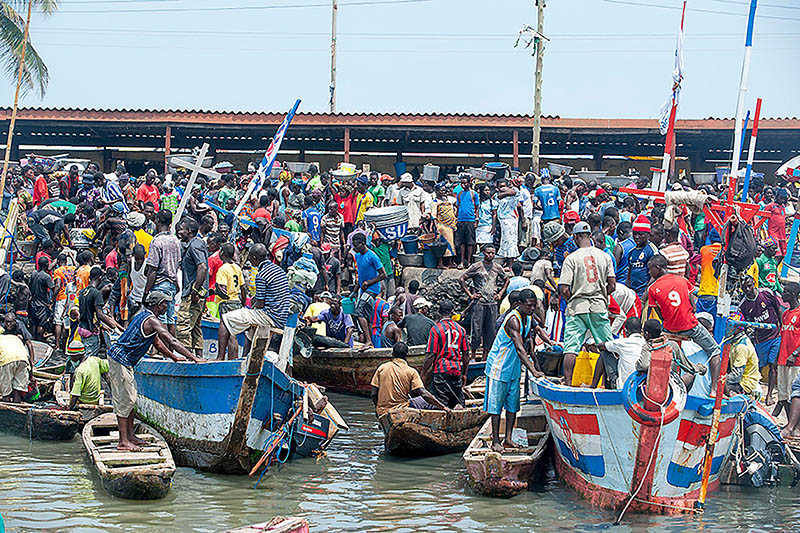 A fishing village in Elmina