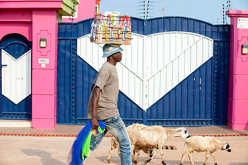 Ghana man walking