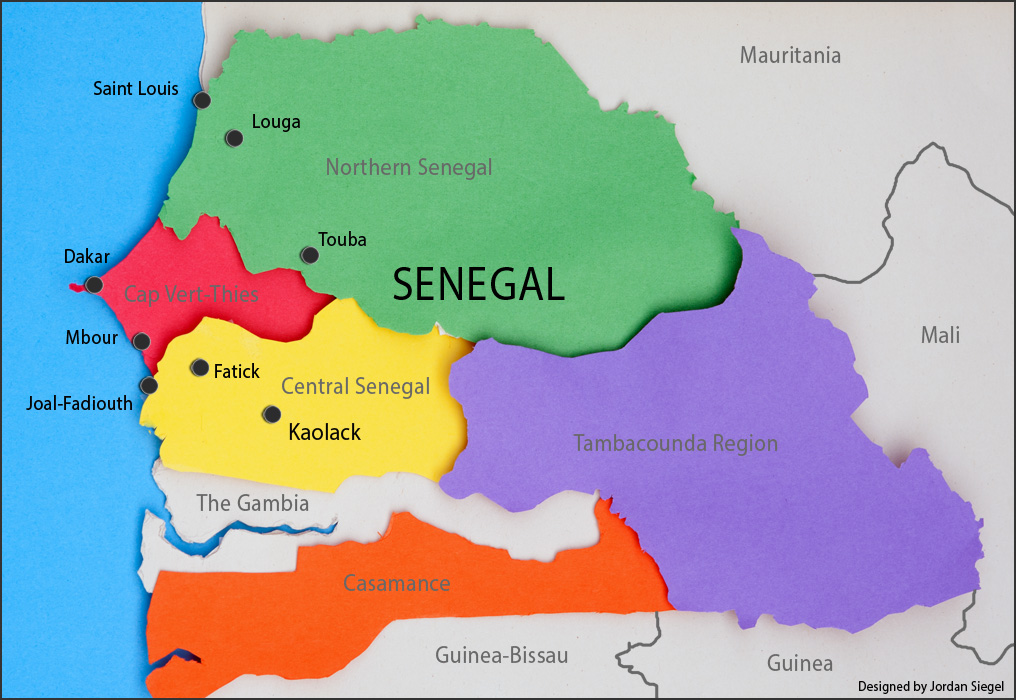 Map Africa Senegal – Topographic Map of Usa with States