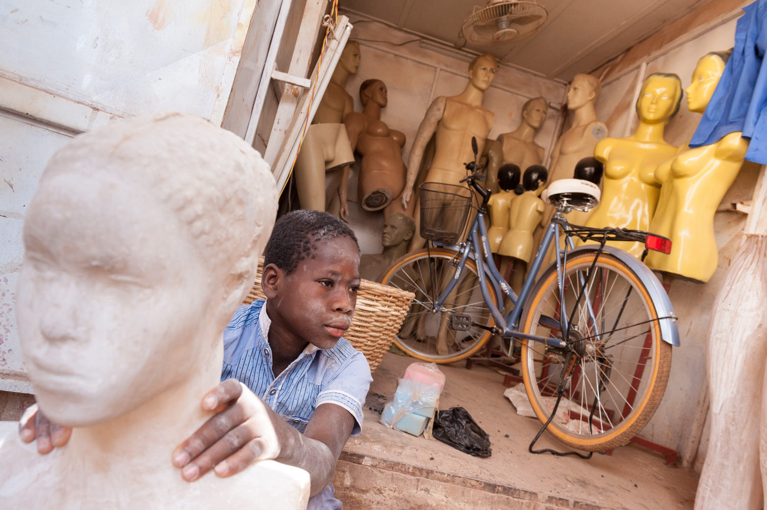 Mannequin fabrication shop - Ouagadougou, Burkina Faso