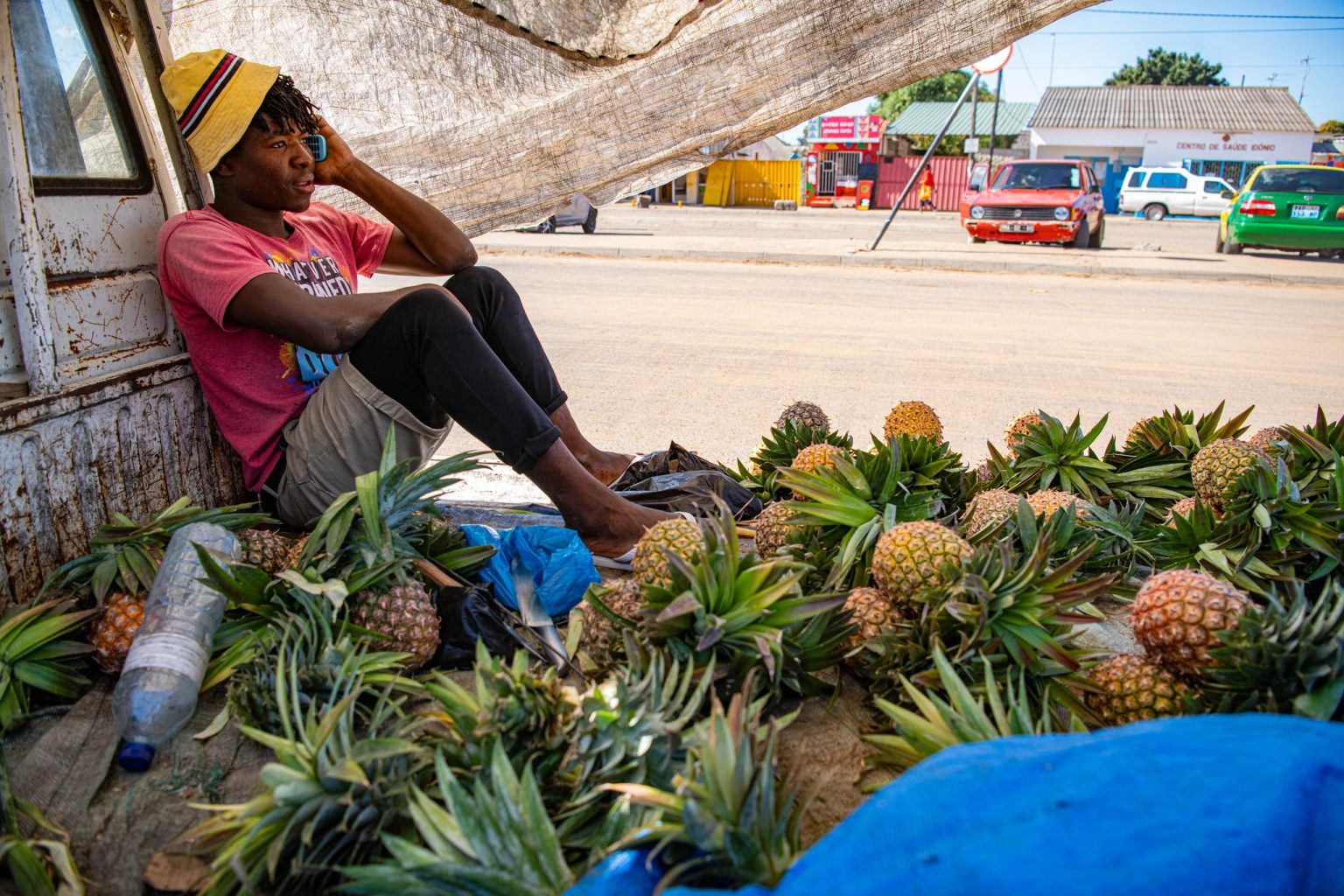 pineapple vendor Mozambique